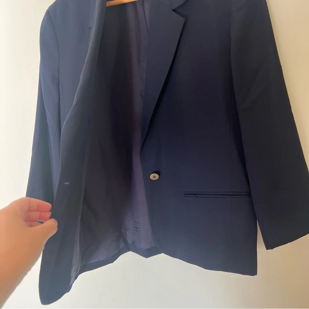 J. Crew Navy Wool Blazer Women’s Size 6